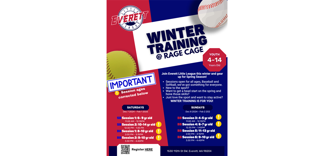 Winter Training Registration Opens 10.19.24