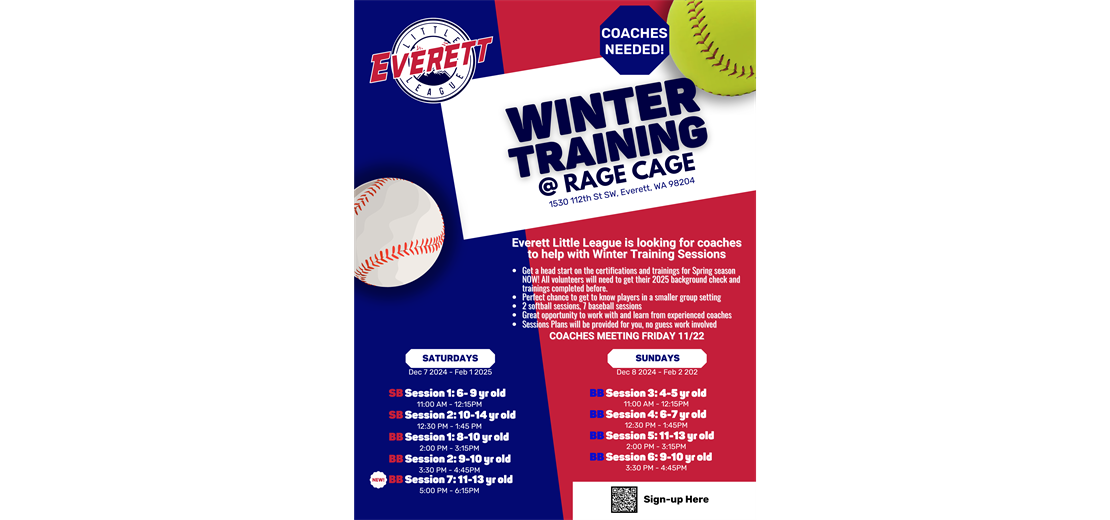 COACHES NEEDED!! - Winter Training